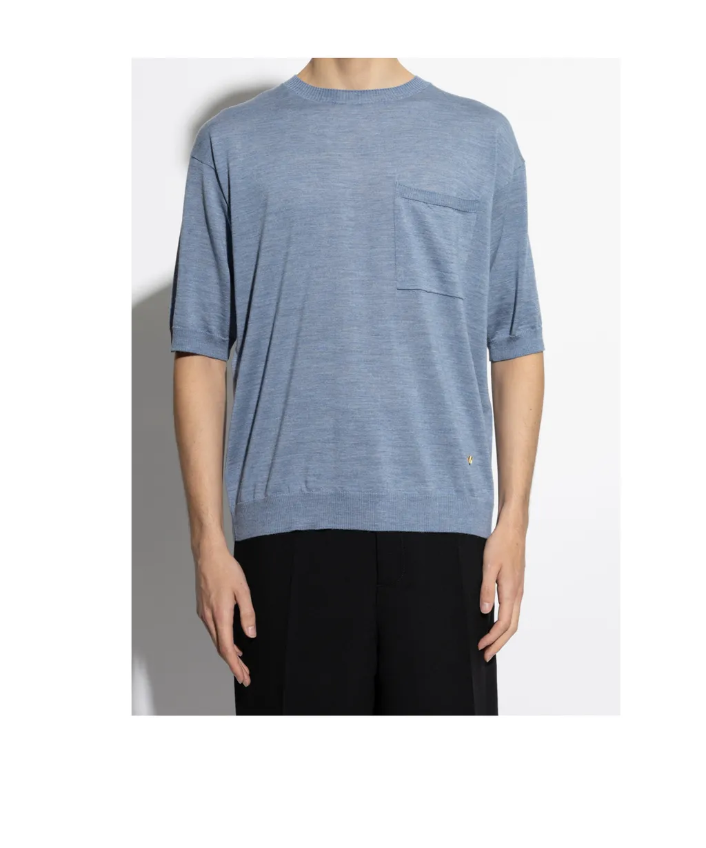 Fine-Knit Crewneck T-Shirt