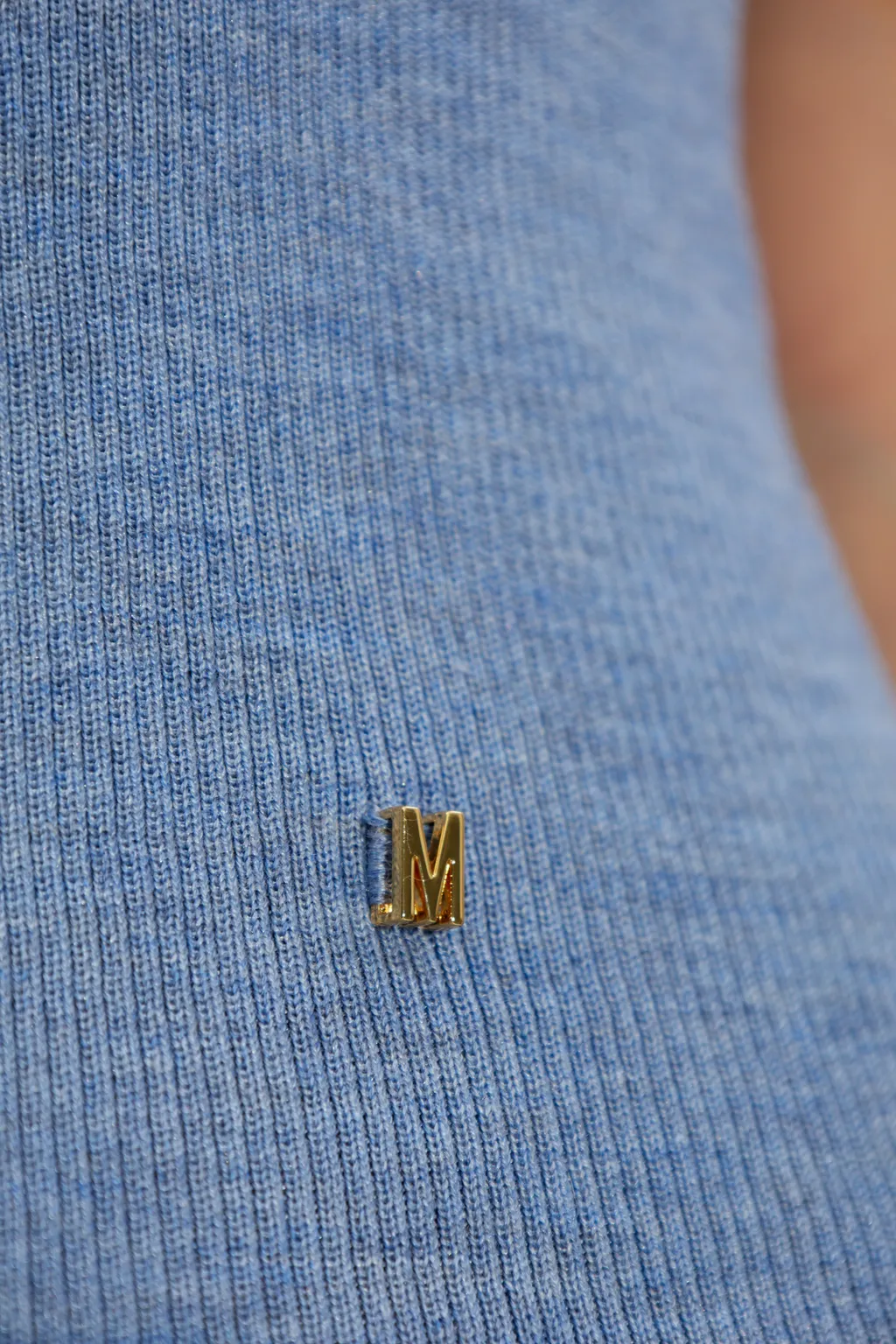 M Logo Plaque Ribbed Tank Top