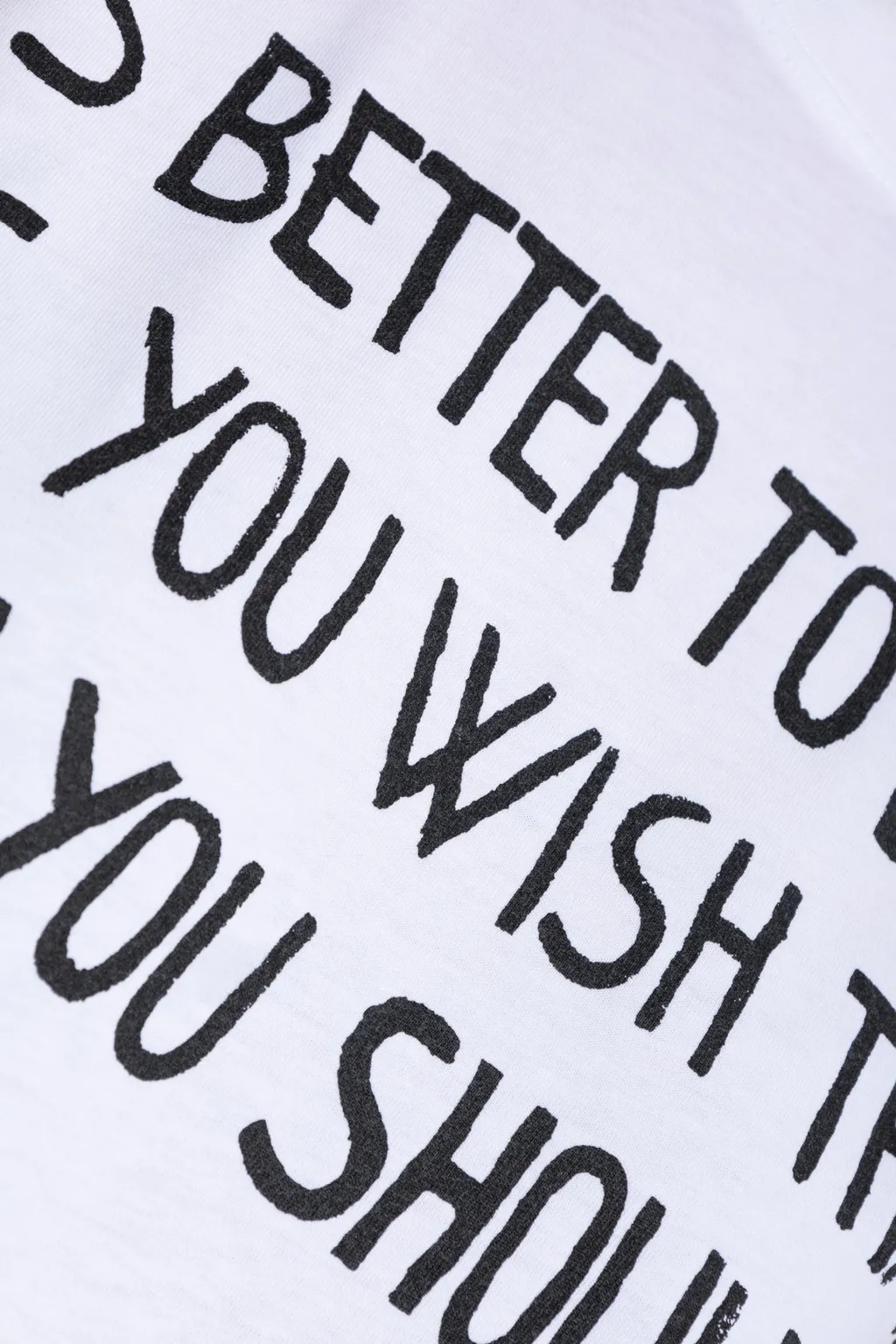 Slogan-Printed Crewneck T-Shirt