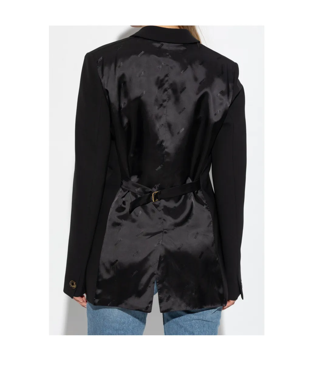 Single-Breasted Crepe Blazer