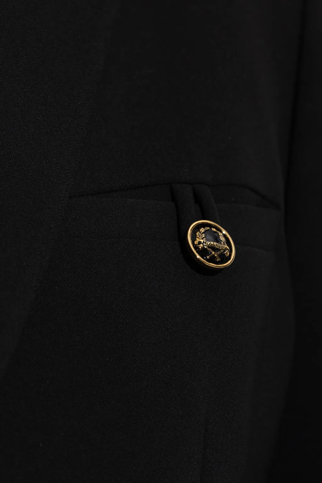 Single-Breasted Crepe Blazer