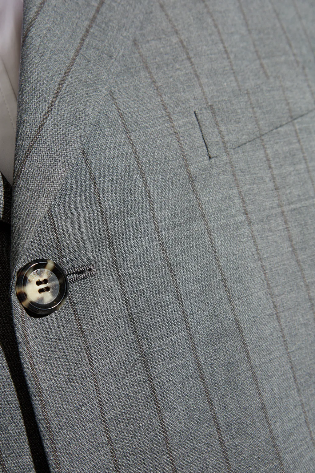 Single-Breasted Striped Blazer