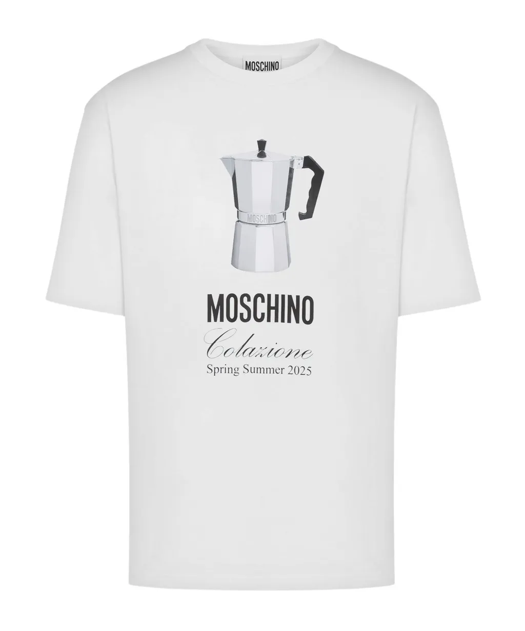 Slogan-Print Crewneck T-Shirt
