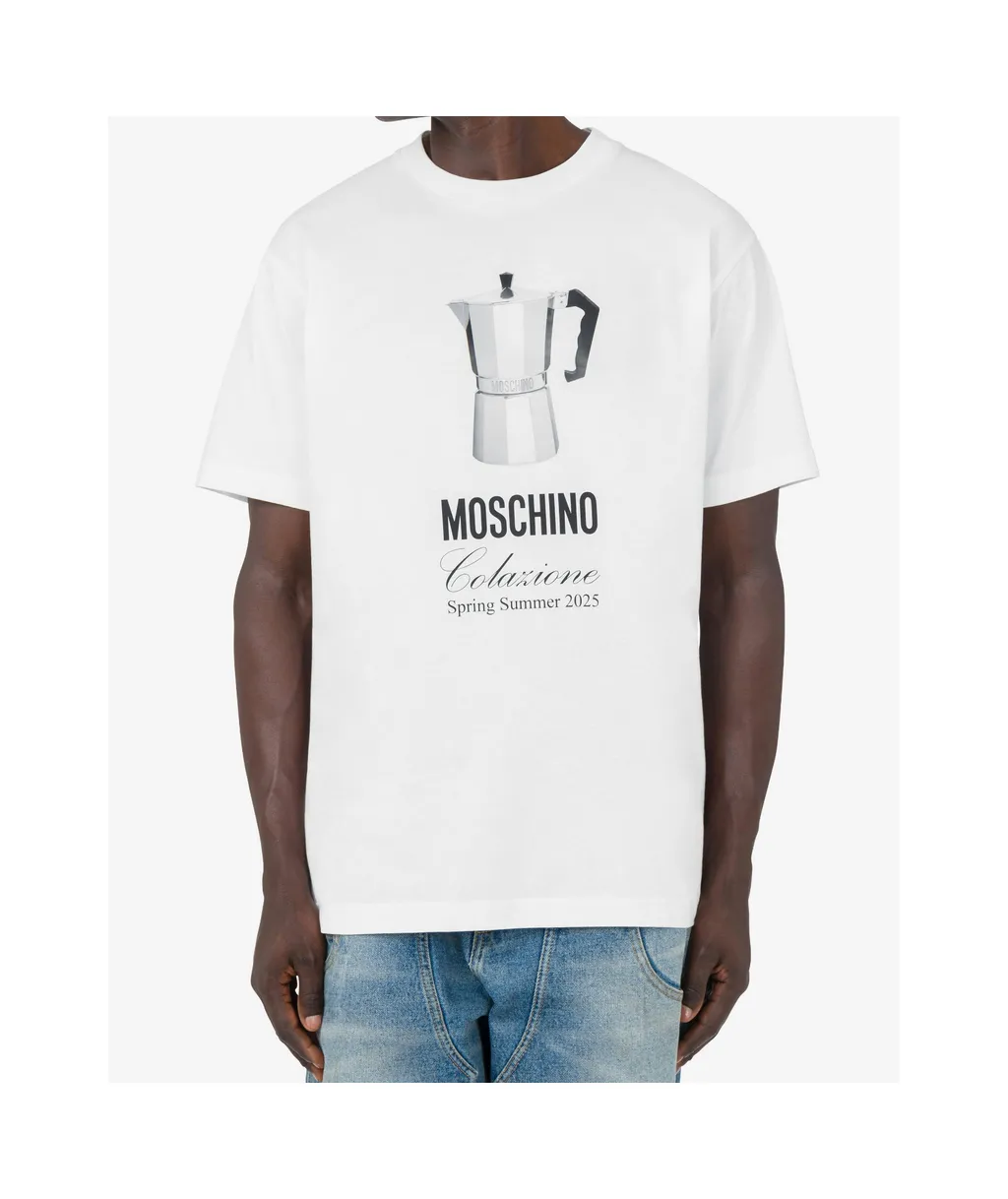 Slogan-Print Crewneck T-Shirt