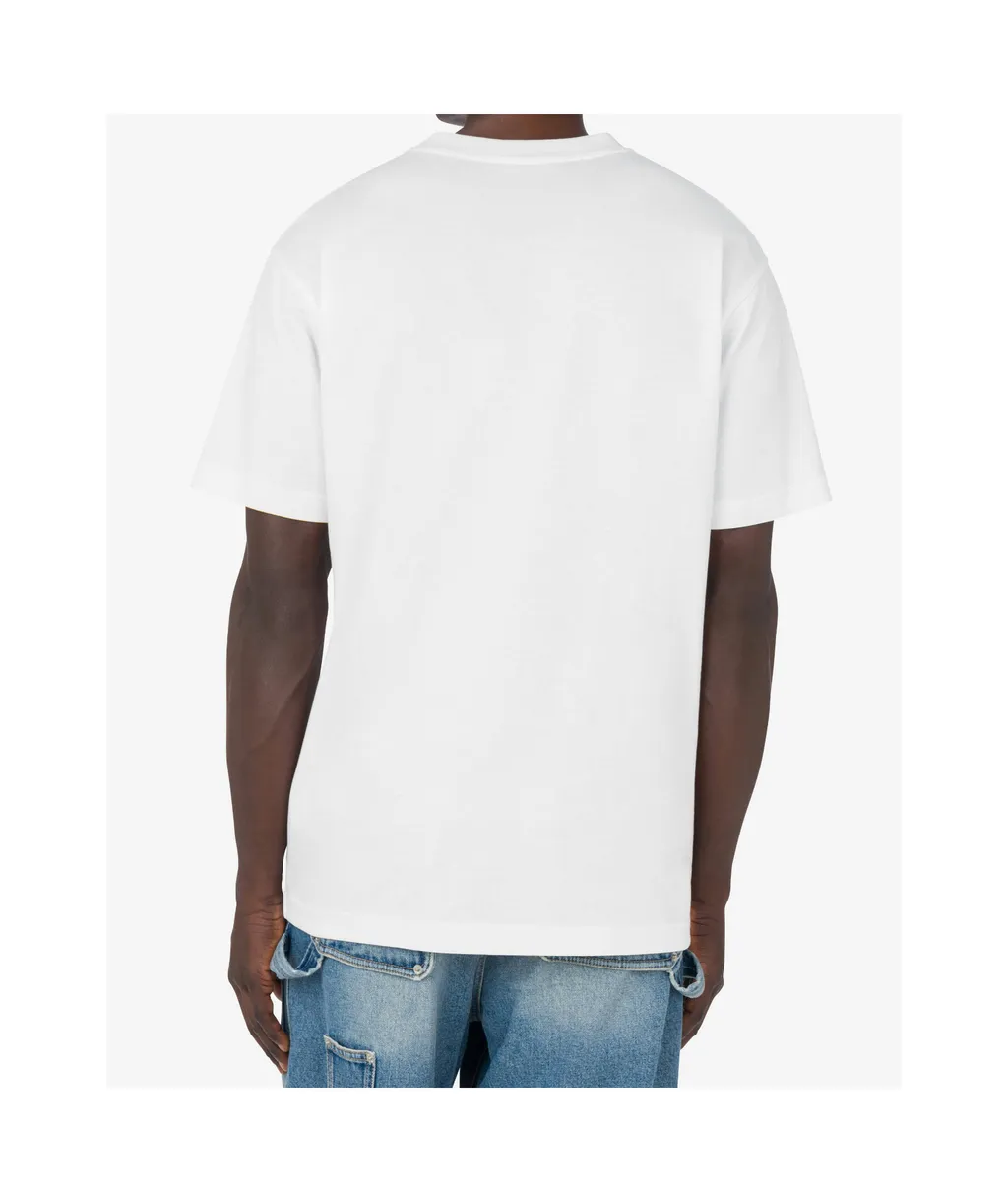Slogan-Print Crewneck T-Shirt