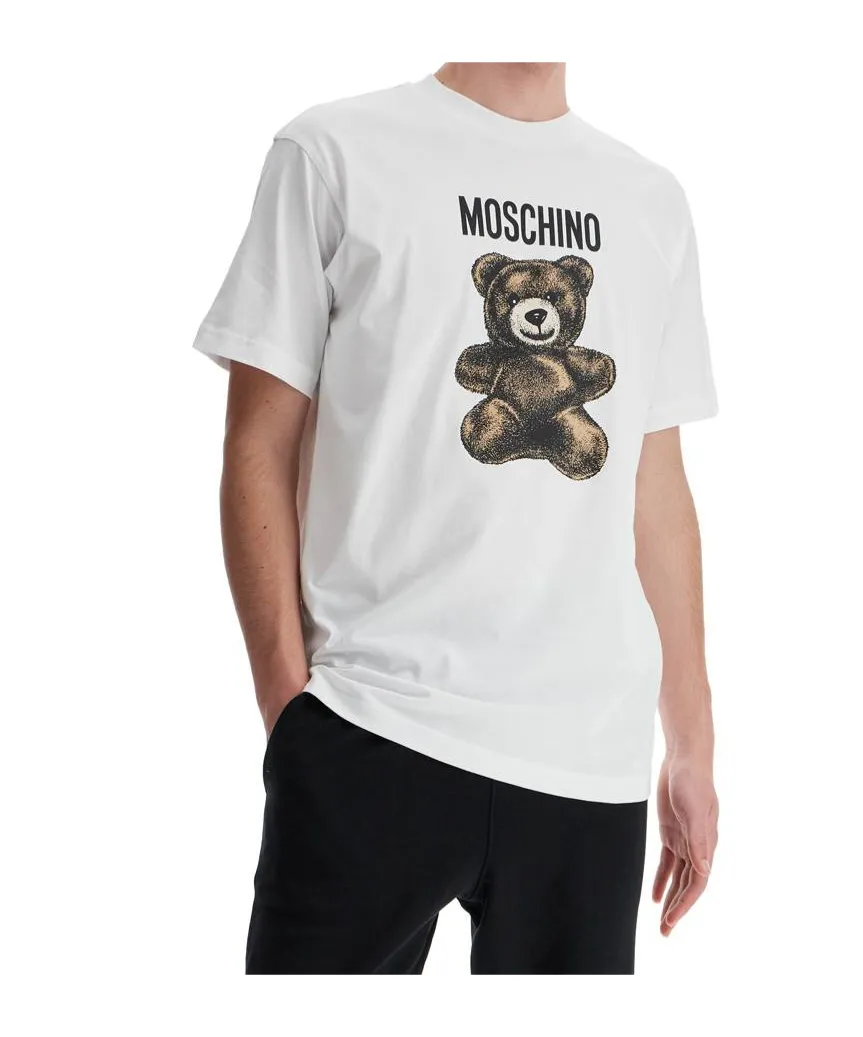 Teddy Bear Printed Crewneck T-Shirt