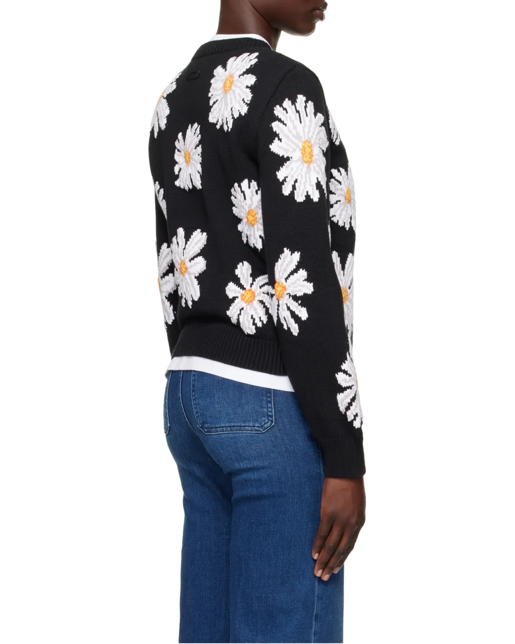 Floral Intarsia Crewneck Jumper