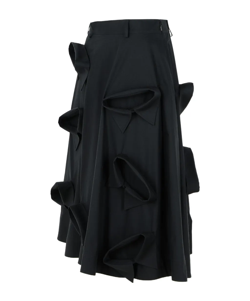 Collared Detailed Skirt