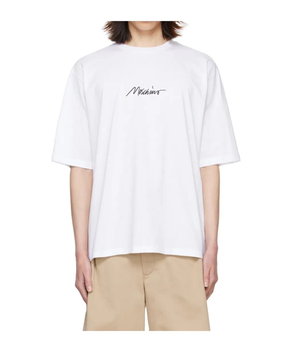 Round Collar Embroidered T-Shirt