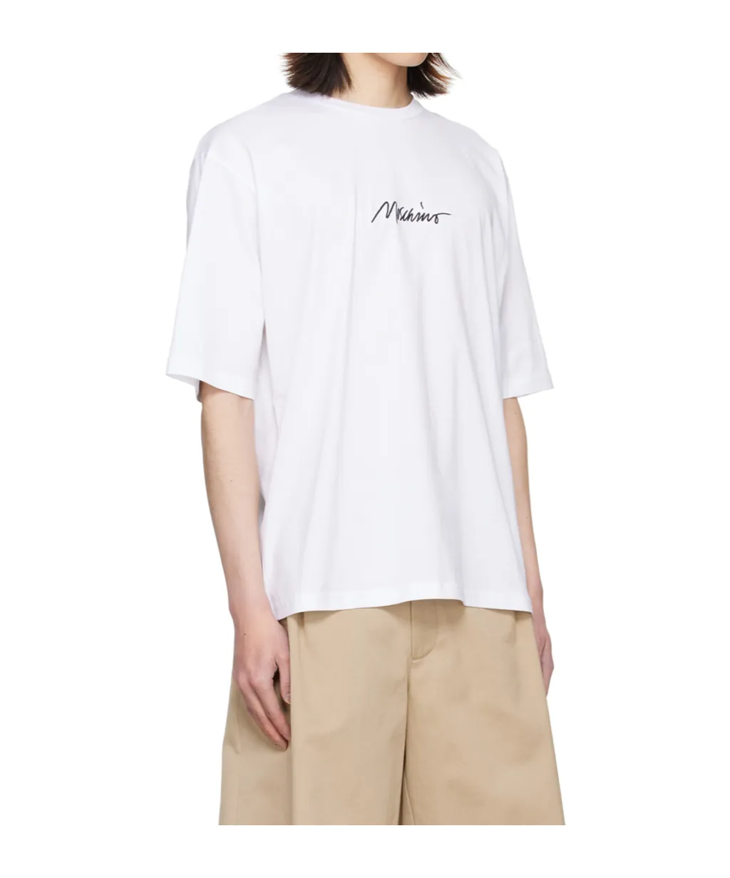 Round Collar Embroidered T-Shirt