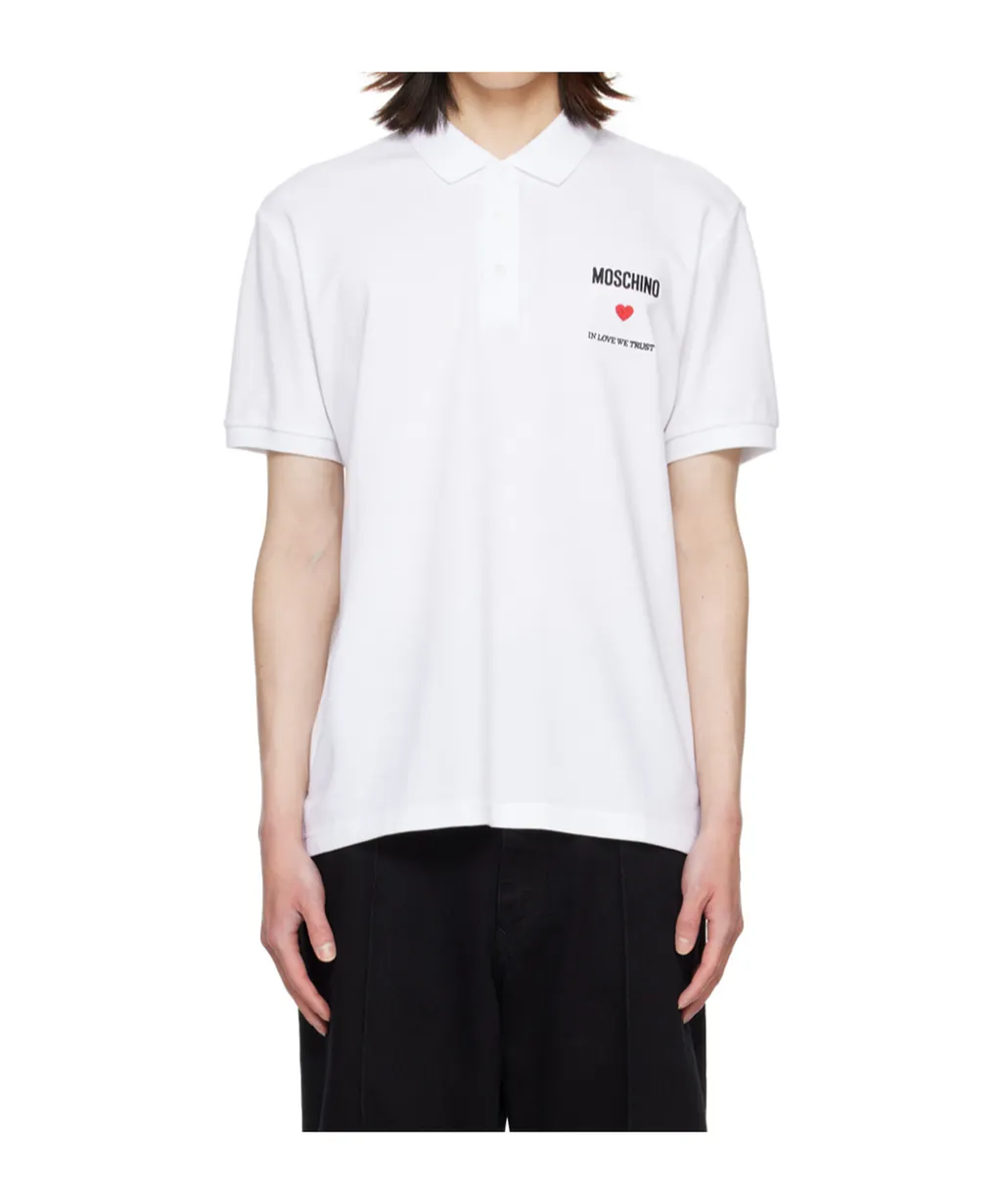 Logo Button-Down Polo Shirt