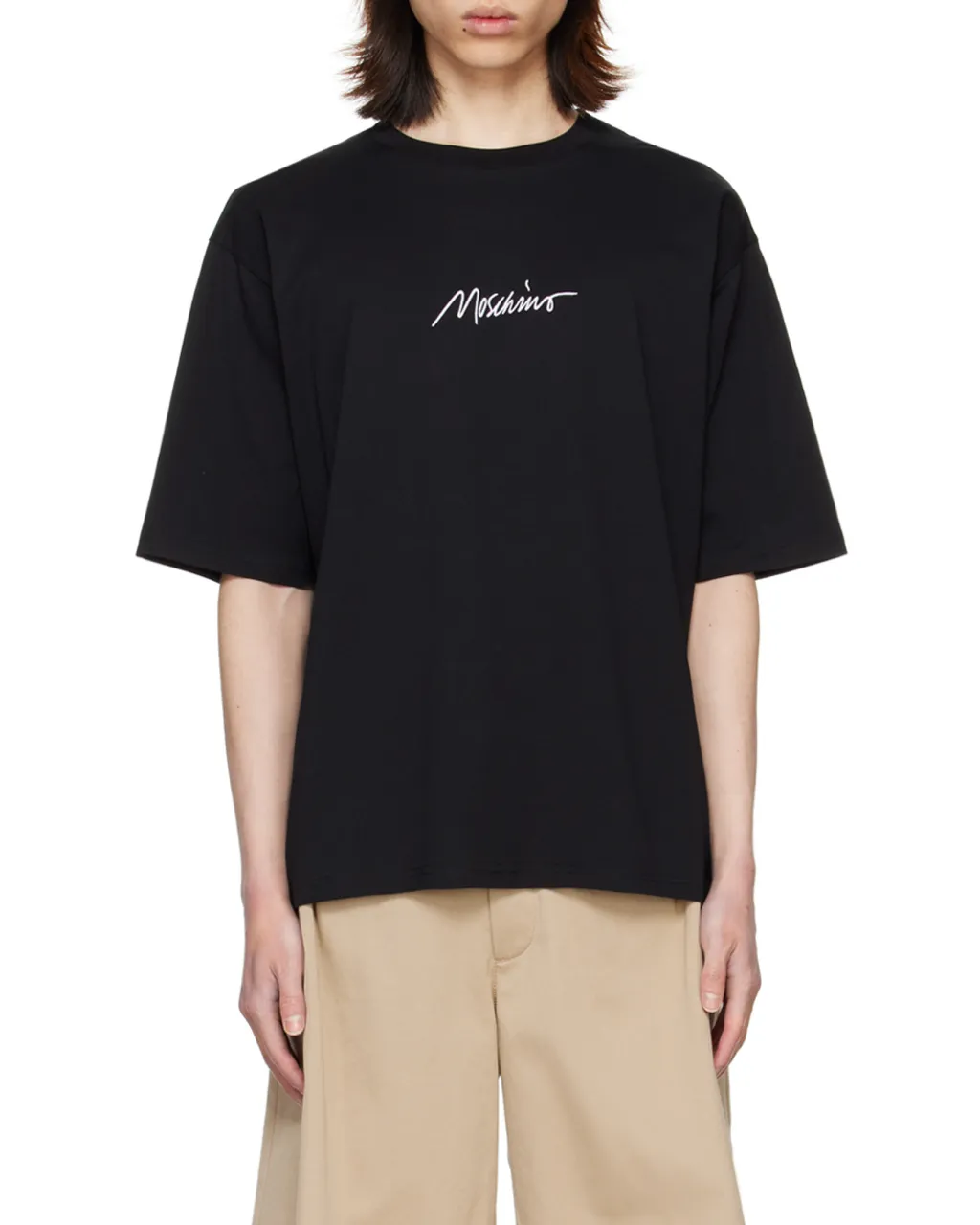 Round Collar Embroidered T-Shirt