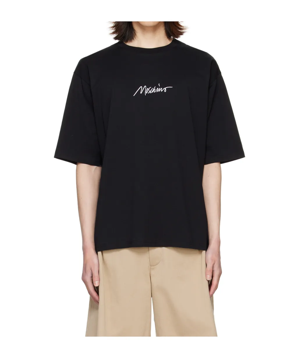 Round Collar Embroidered T-Shirt