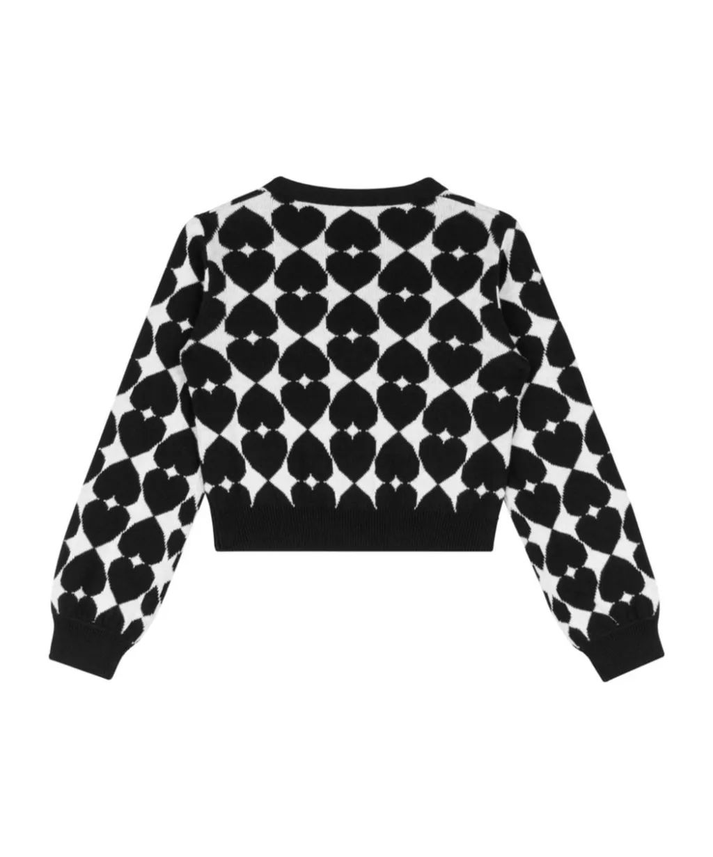 Heart Embroidery Cardigan