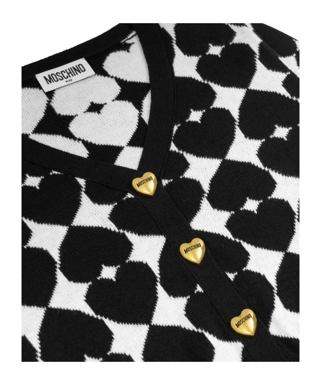 Heart Embroidery Cardigan