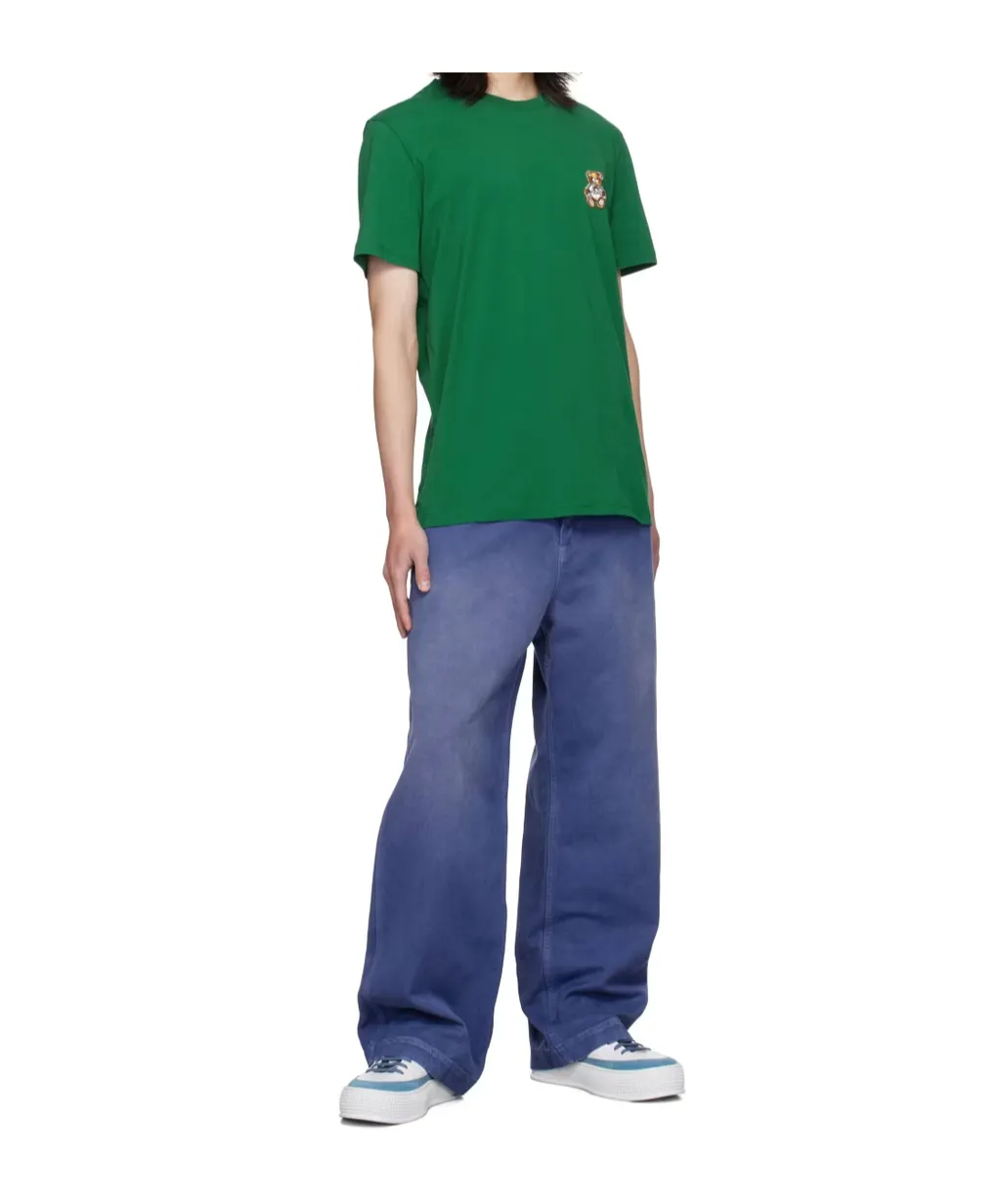 Logo Pattern Patch T-Shirt