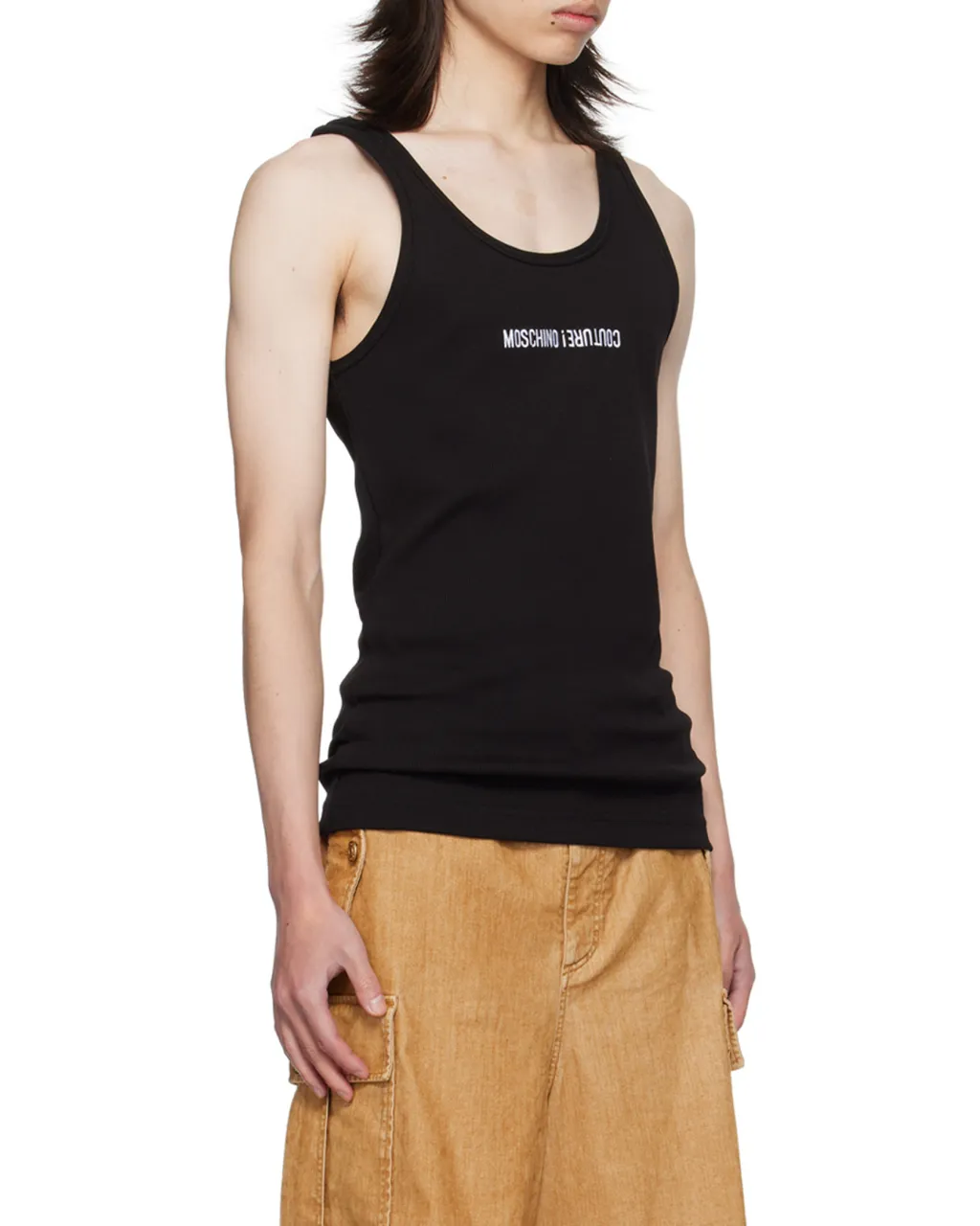 Logo Pattern Embroidered Vest