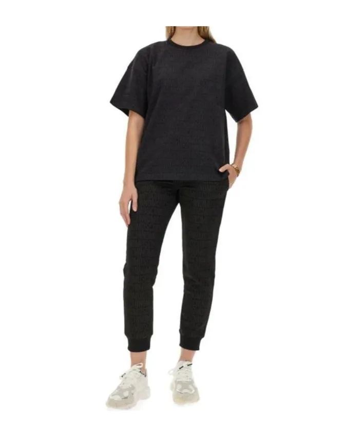 Elastic Waist-Edge Sweatpants