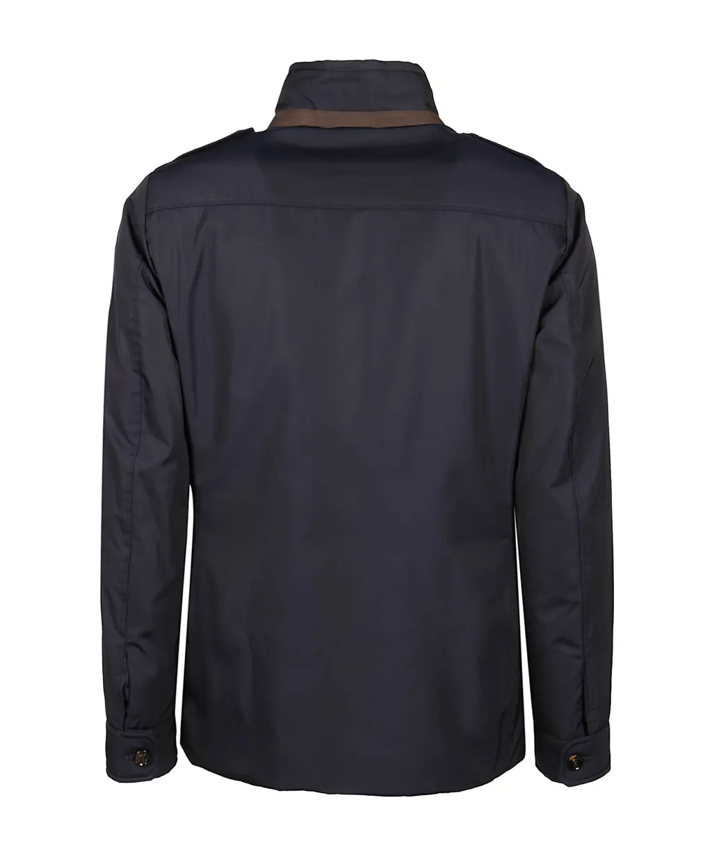 Double-Breasted Long-Sleeved Cotton Suit