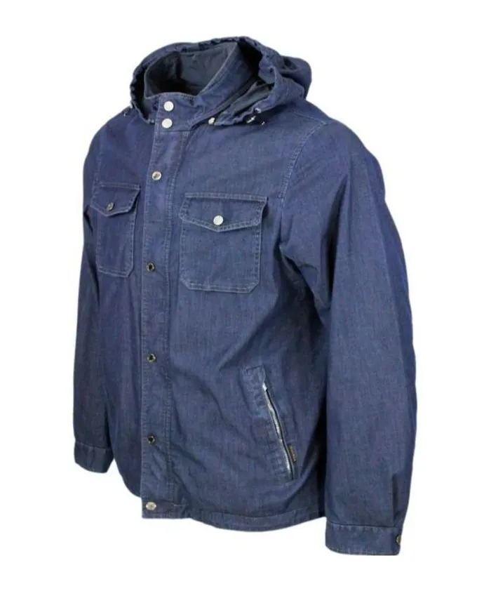 Hooded Denim Jacket