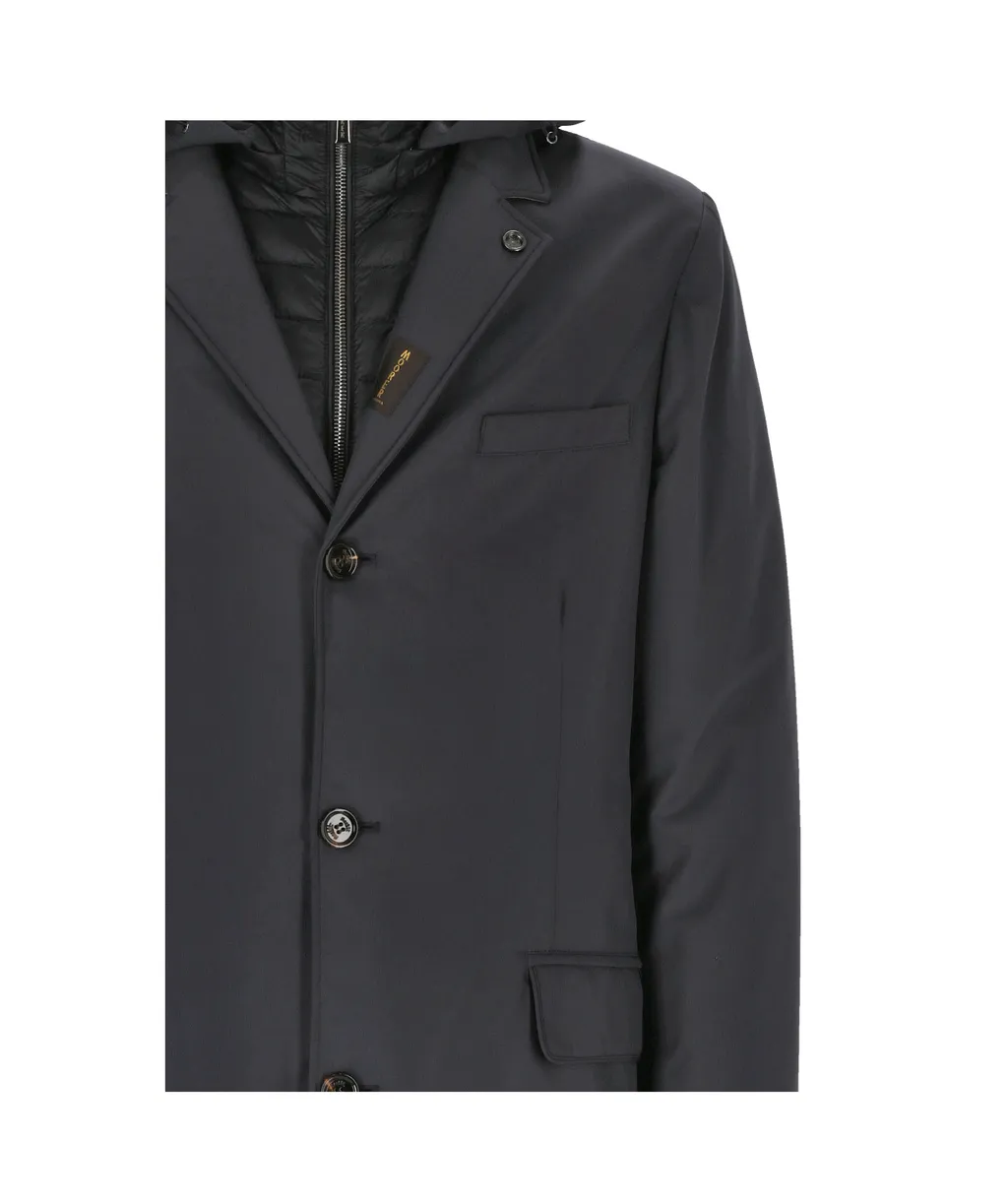 Button-Down Hooded Coat