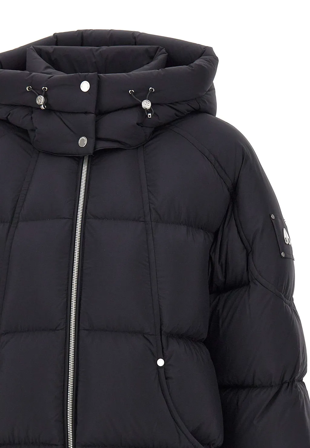 Removable-Hood Puffer Jacket