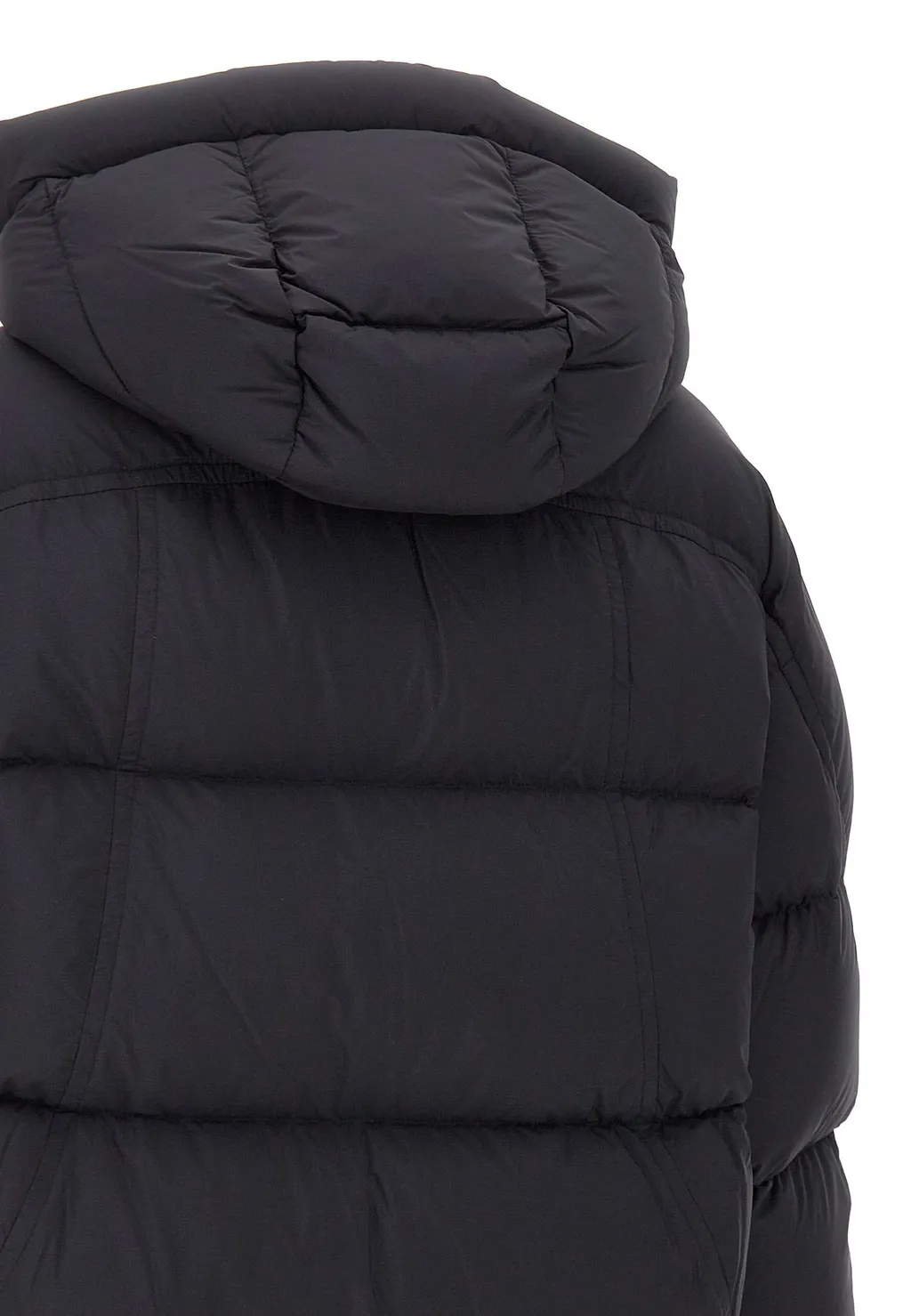 Removable-Hood Puffer Jacket