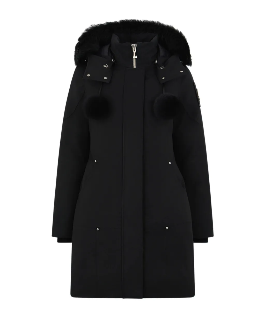 Fur Pompom Hooded Coat