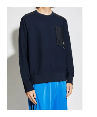 Pocket-Detail Panelled Sweater