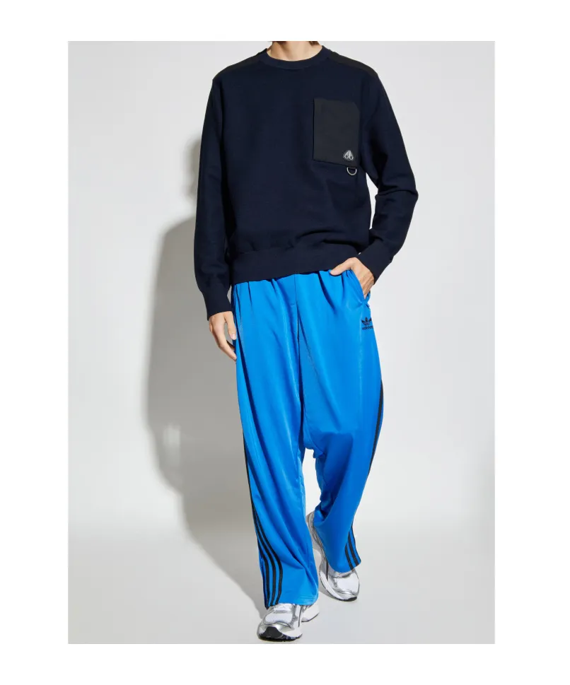 Pocket-Detail Panelled Sweater