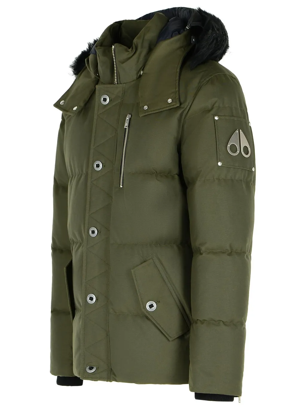 Zip Detailed Hooded Coat