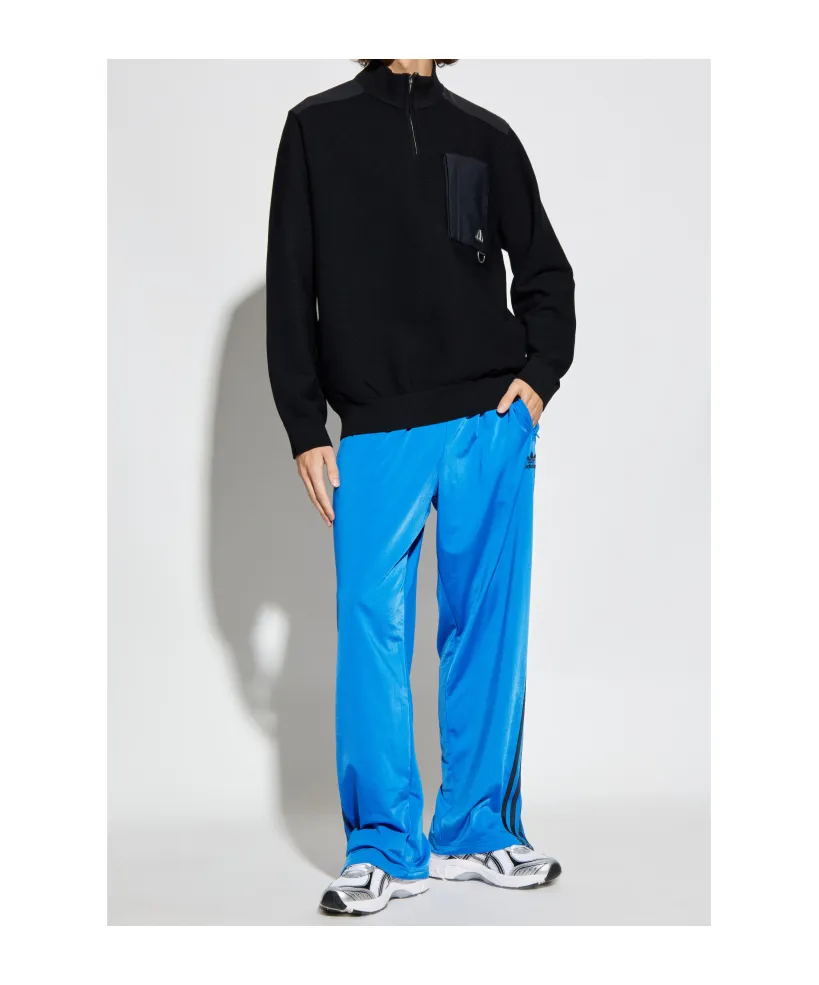 Half-Zip Panelled Sweater