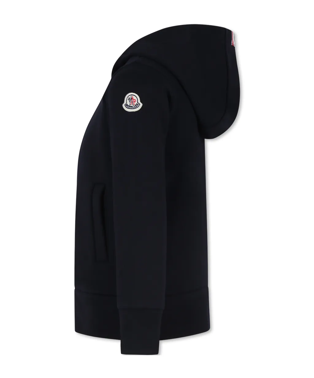 Logo Patch Zip-Up Hoodie