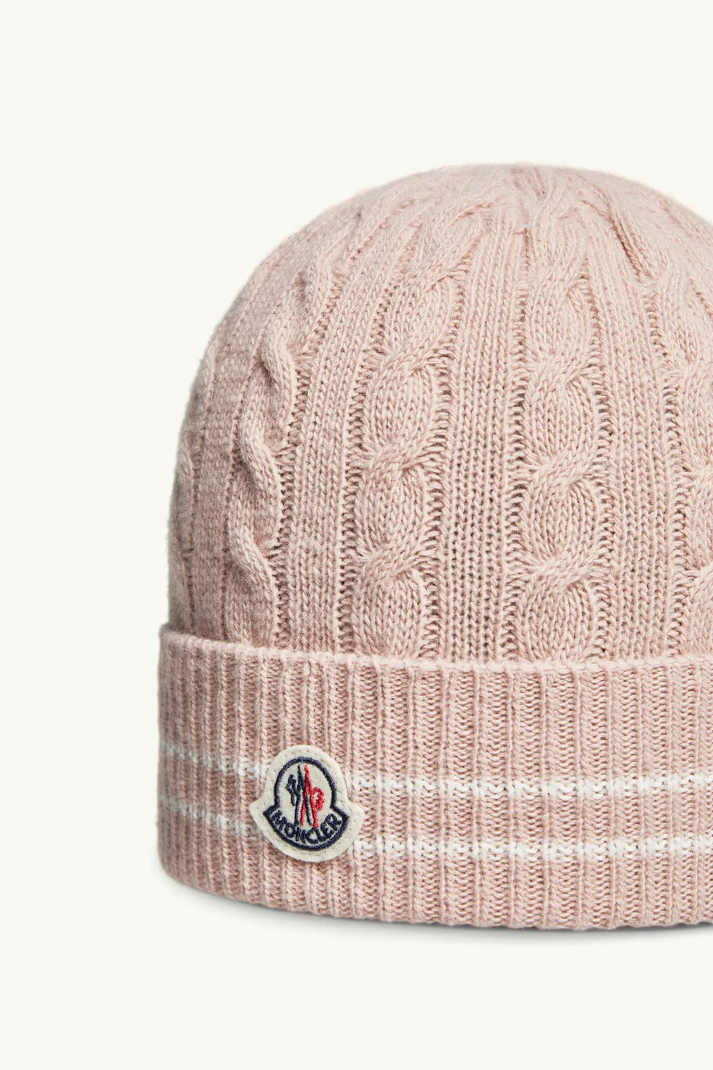 Stripe-Trimmed Wool Beanie