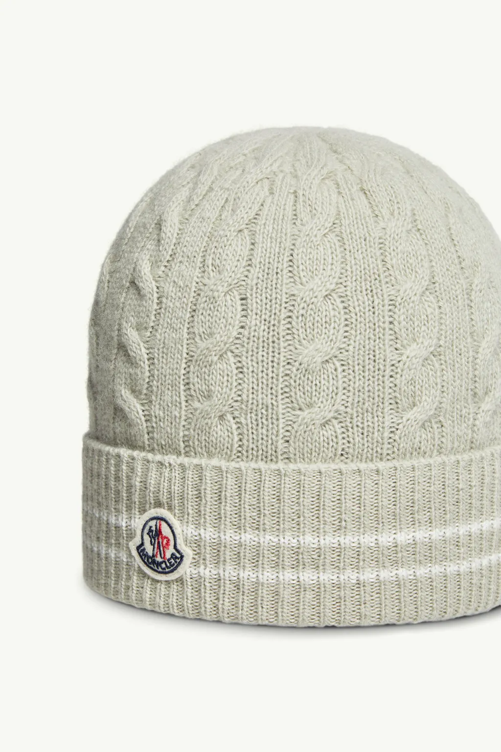 Stripe-Trimmed Wool Beanie