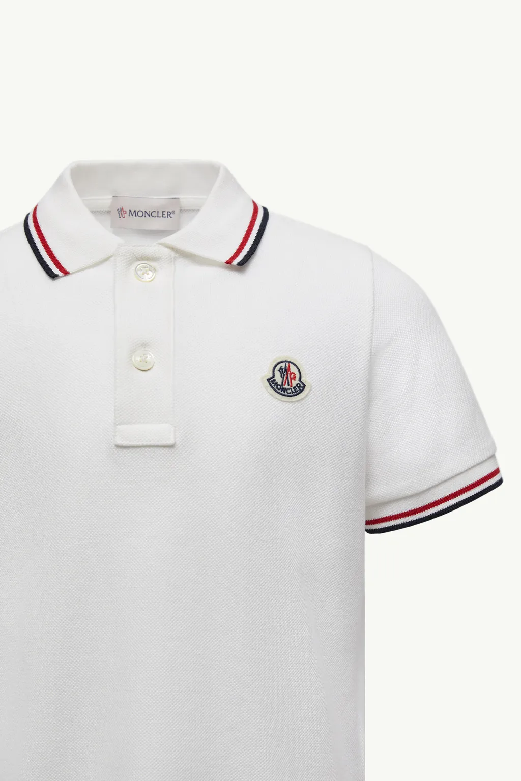 Cotton Piquet Polo Shirt With Tricolor Trim