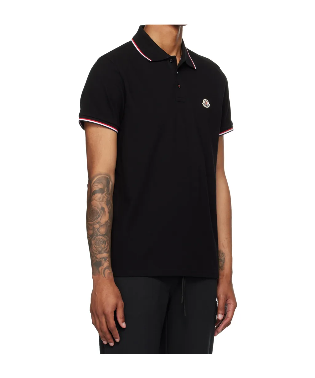 Logo Patch Short-Sleeved Polo Shirt