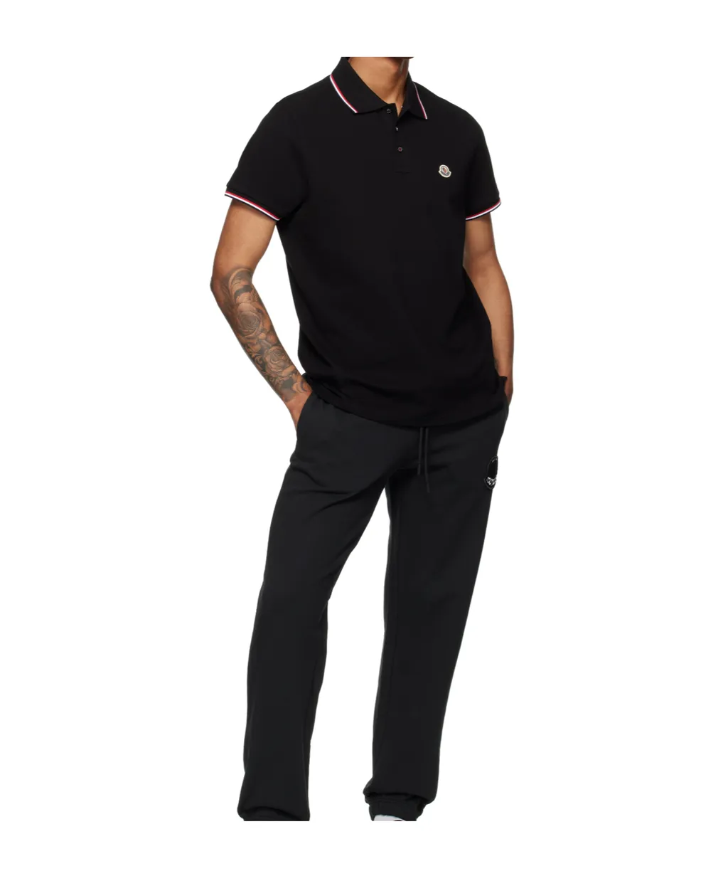 Logo Patch Short-Sleeved Polo Shirt