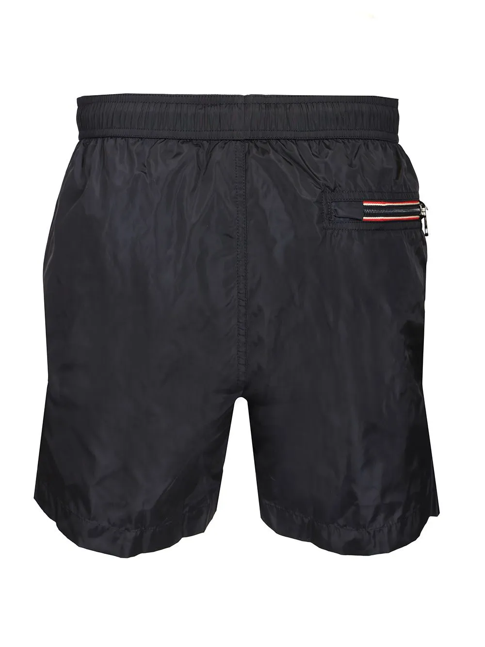 Logo Patch Detail Elastic Waist Swim Shorts