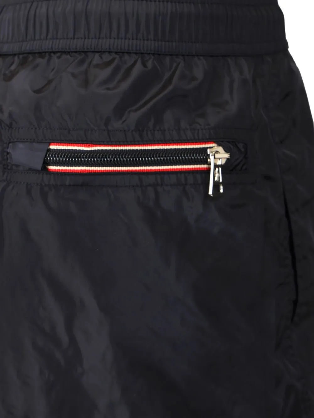 Logo Patch Detail Elastic Waist Swim Shorts