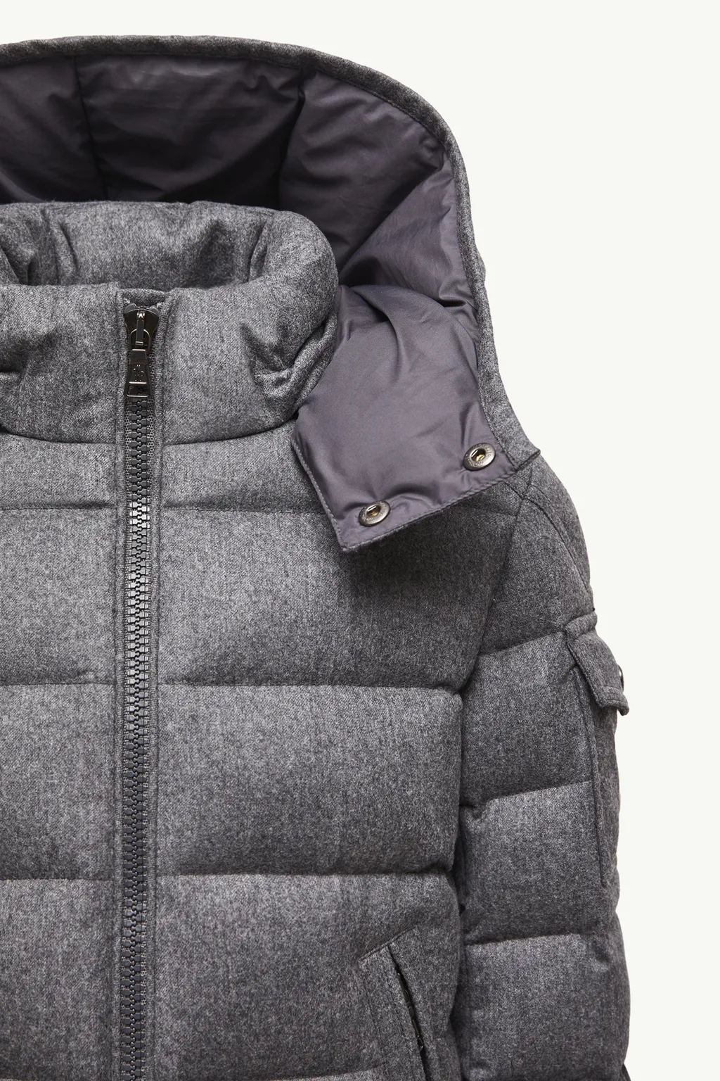 Montgenevre Hooded Wool Down Jacket