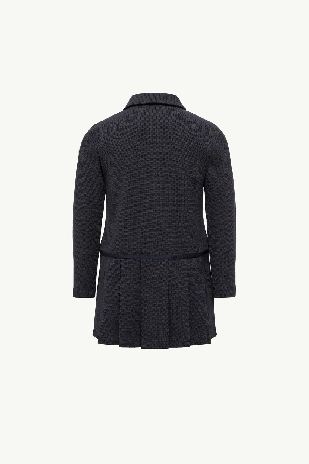 Polo Collar Pleated Dress