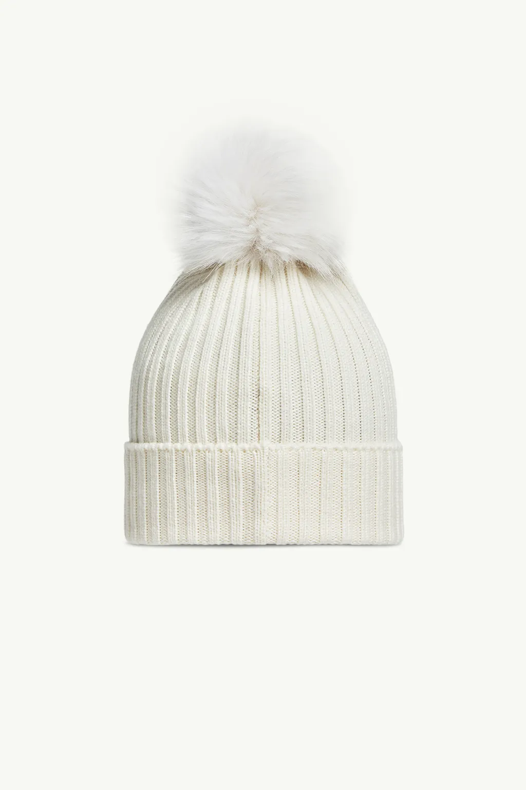Faux Fur Pom Pom Beanie