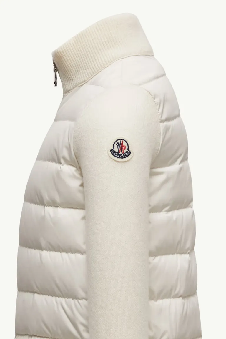 Padded Zip-Up Cardigan