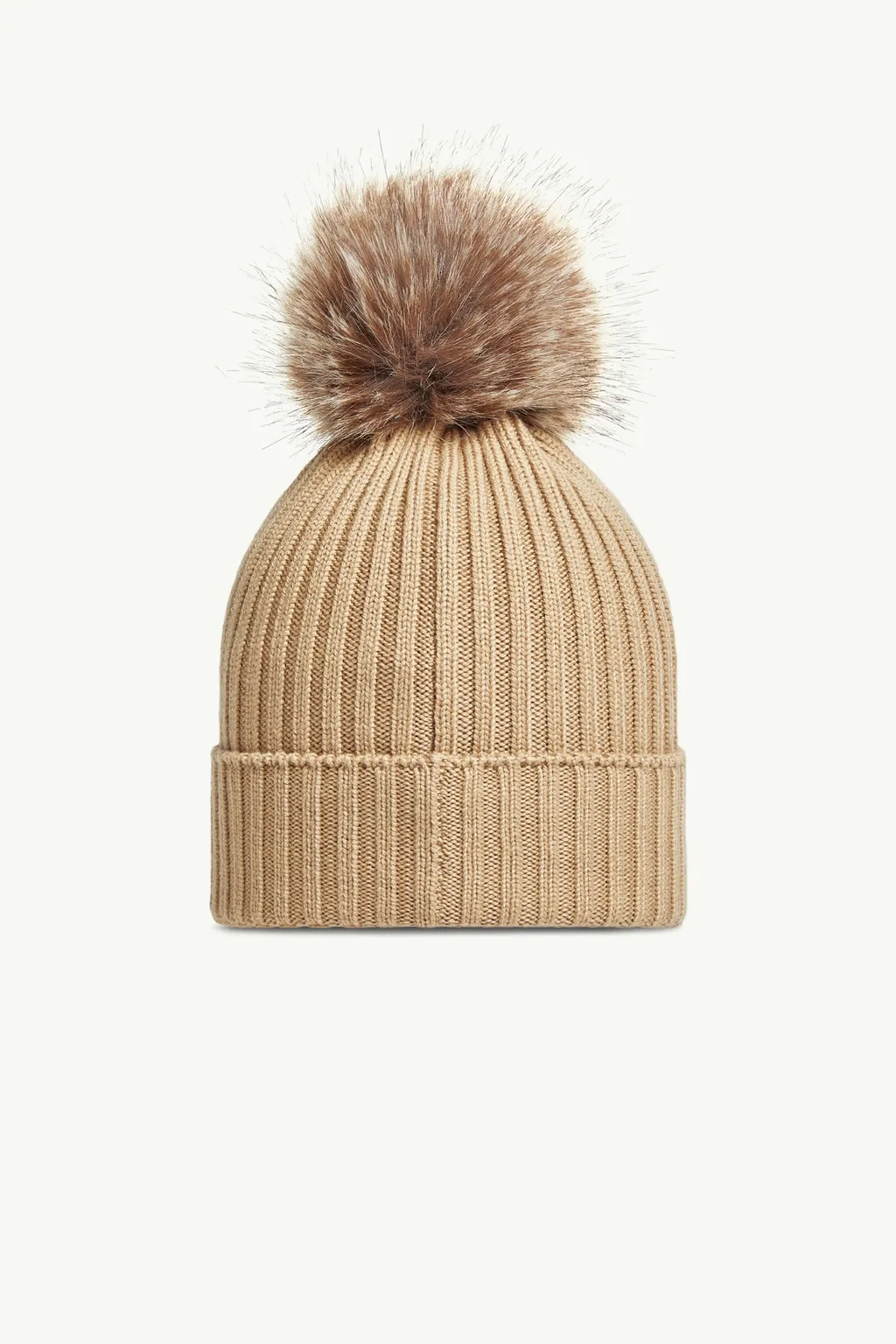 Wool Beanie With Pom Pom