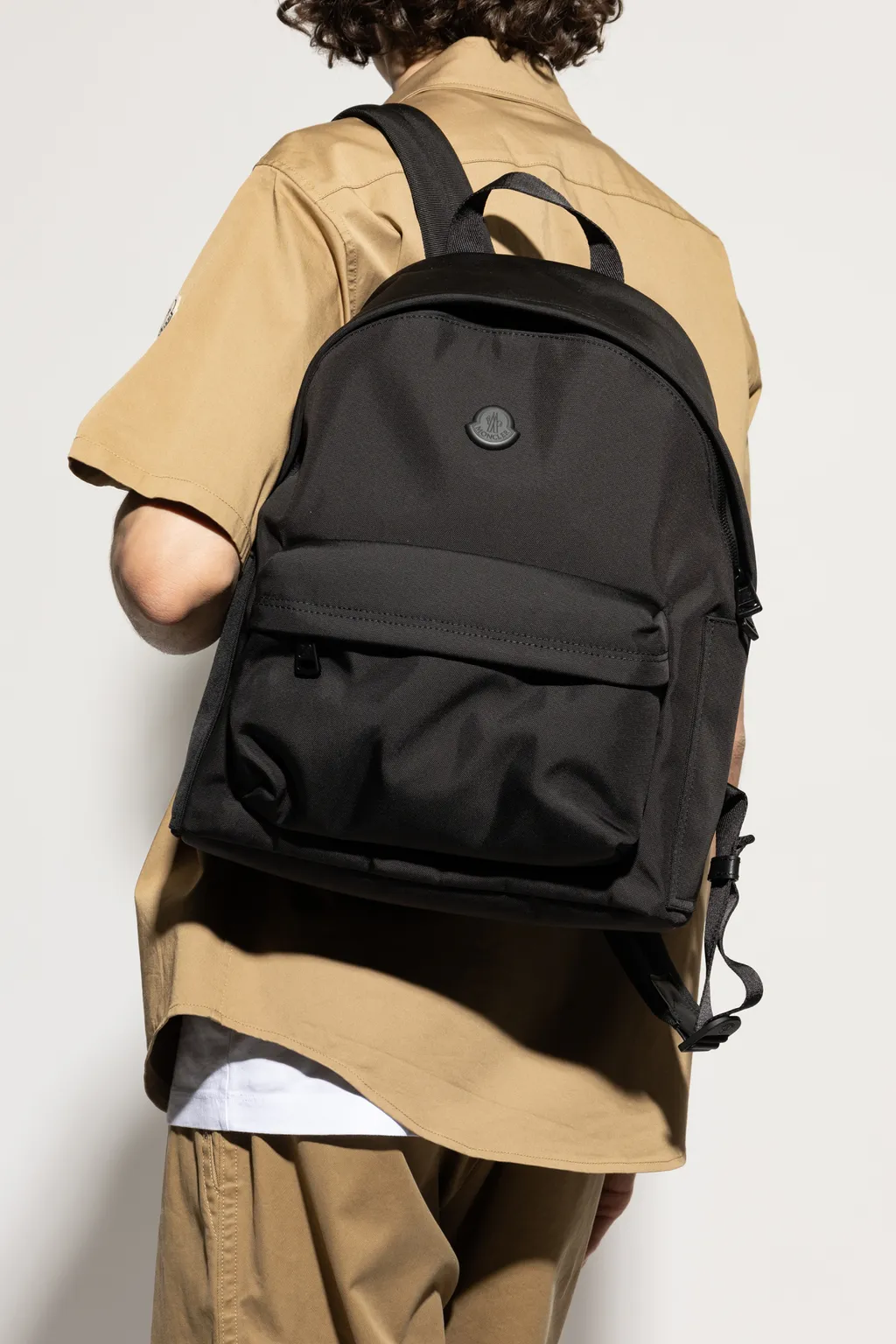 Logo Patch Zipped Backpack