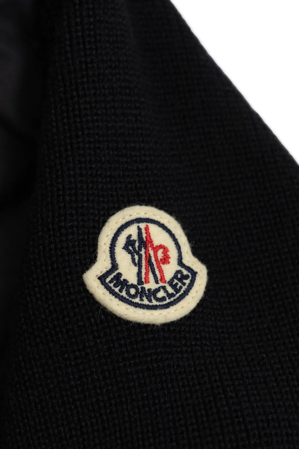 Logo Patch Quilted Front Cardigan