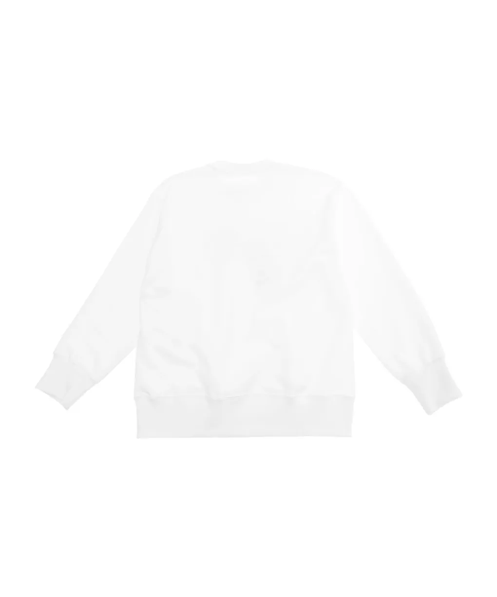 Numbers-Printed Crewneck Sweatshirt