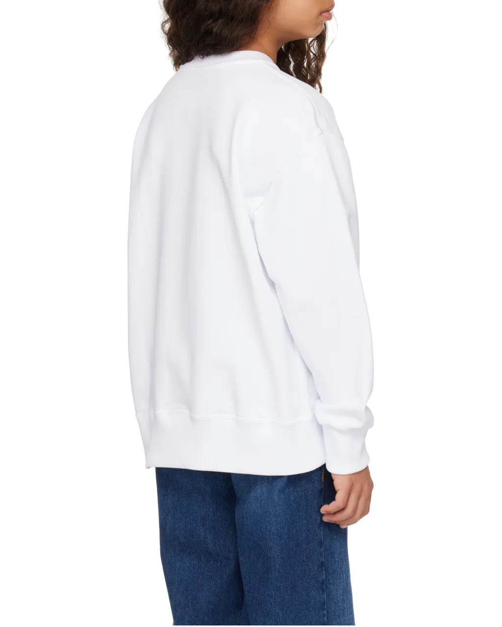 Numbers-Printed Crewneck Sweatshirt