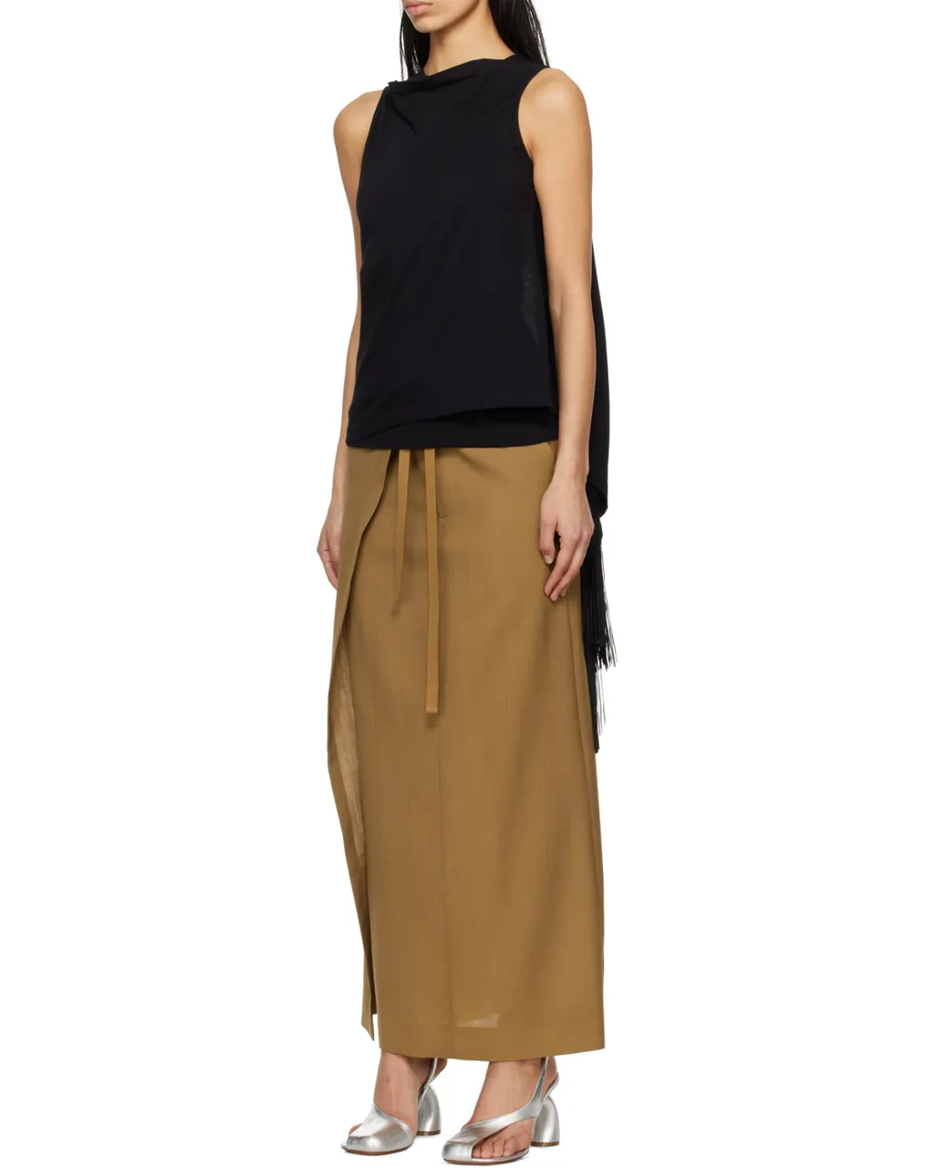 Sleeveless Draped Top